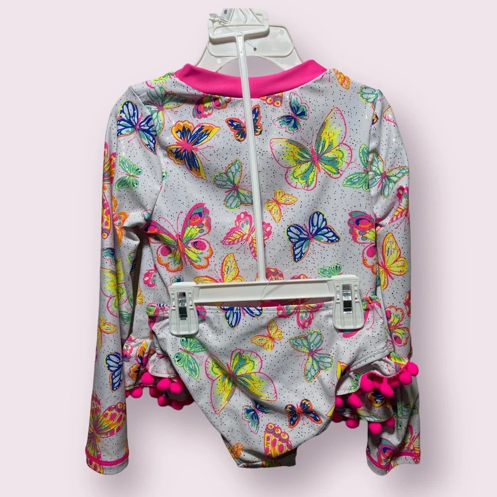 Betsey Johnson Little Girls 2 Piece Swimwear - Picture 3 of 5